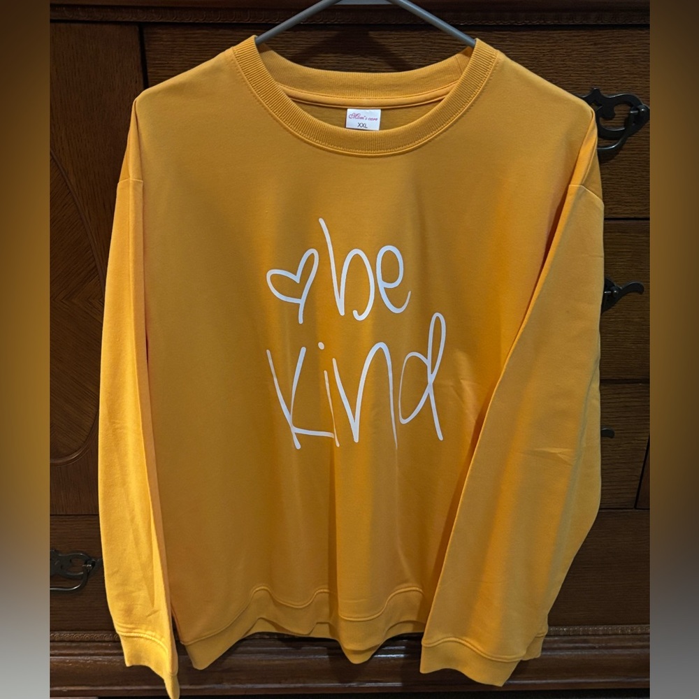 Yellow 'Be Kind' Sweatshirt